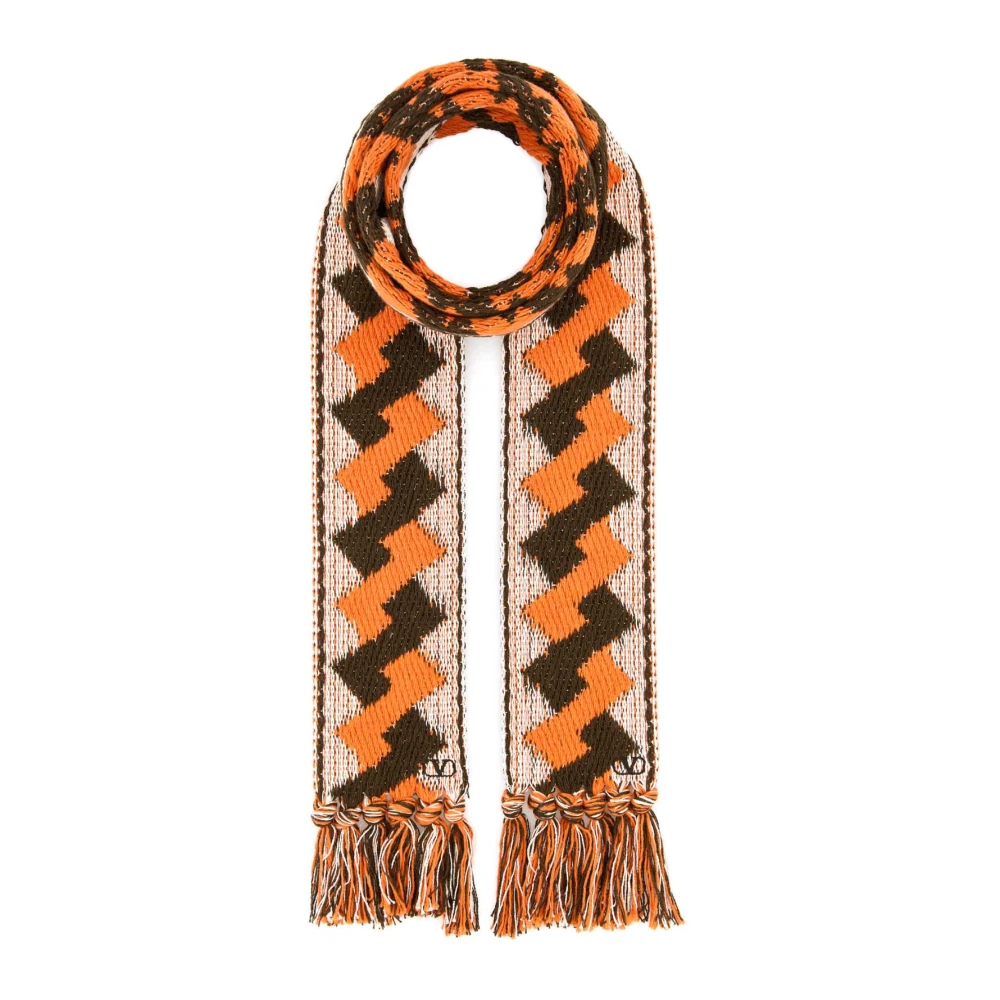 Valentino Garavani Women's Multicolor Winter Scarves, One Size, Fringed Scarf
