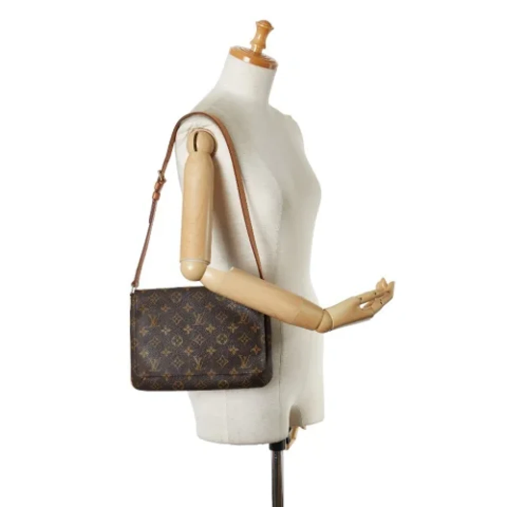 Louis Vuitton Vintage Pre-owned Plastic handbags Brown Dames
