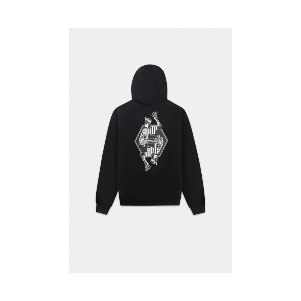 Balr. Geborduurd Logo Katoenen Hoodie met Grafische Print Black Heren