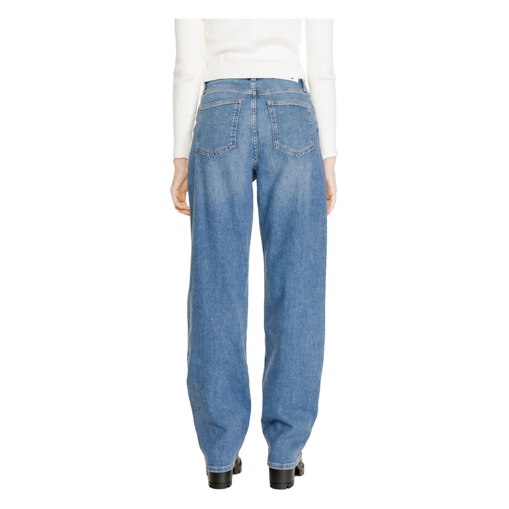 Calvin Klein High Rise Loose Jeans Herfst Winter Collectie Blue Dames