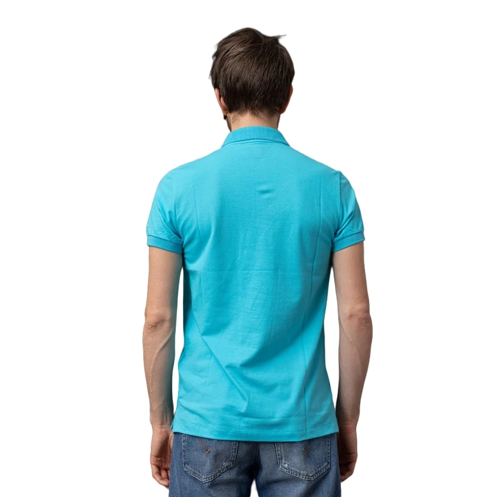 People of Shibuya Polo Korte Mouw Blue Heren