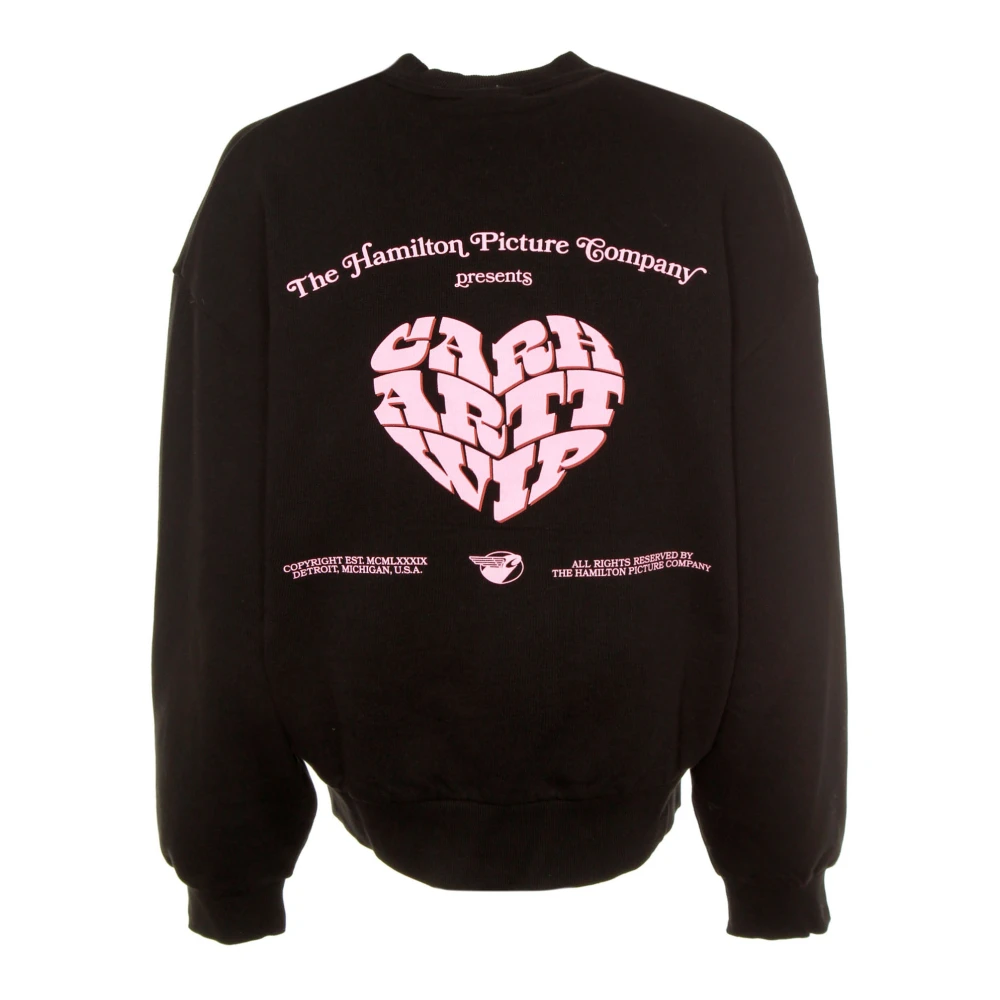 Carhartt WIP Ballon Fit Sweatshirt met Grafische Prints Black Dames