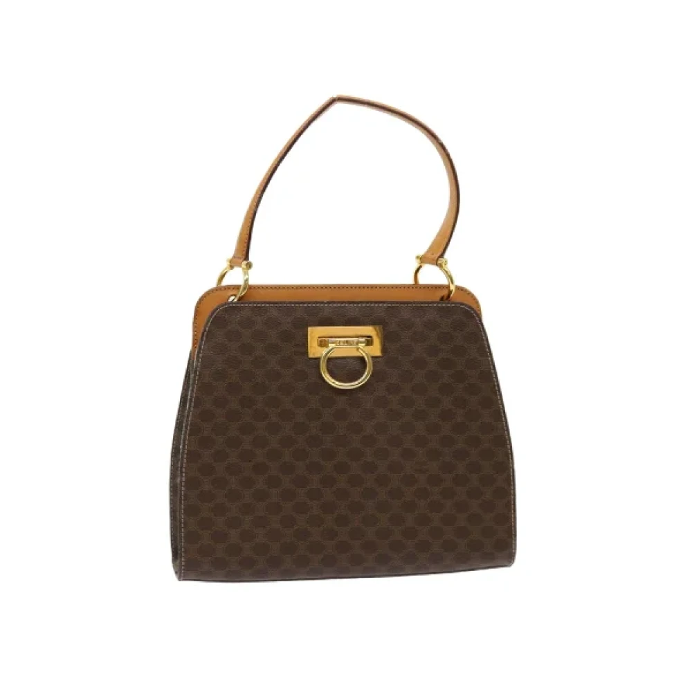 Celine Vintage Pre-owned Leather handbags Brown Dames