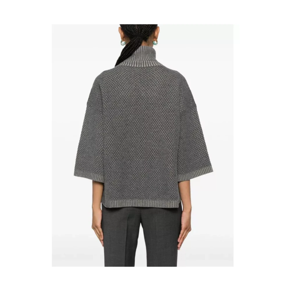 Fabiana Filippi Grijze Gebreide Trui Gray Dames