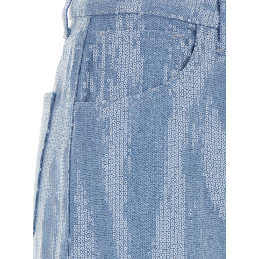 Federica Tosi Paillet Blauwe Jeans voor Vrouwen Blue Dames