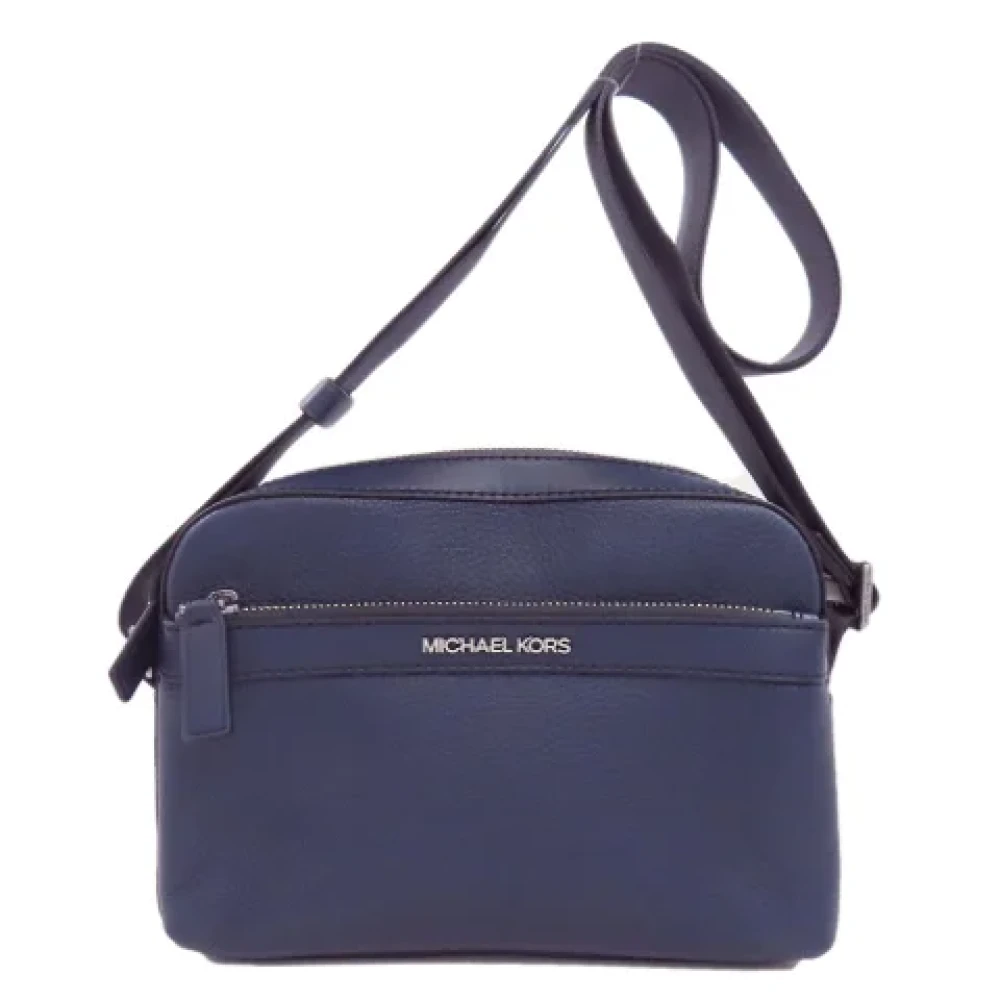 Michael Kors Pre-owned Leather shoulder-bags Blue Dames