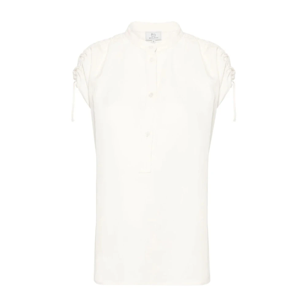 Woolrich Elegant Vit Linneskjorta White, Dam