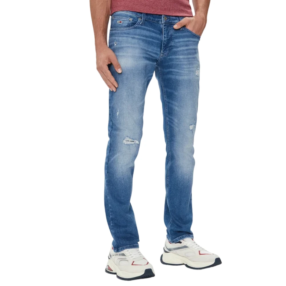 Tommy Jeans Blauwe Denim Jeans Aw24 Blue Heren