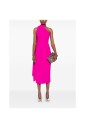magenta-pink-one-shoulder-dress-with-scarf