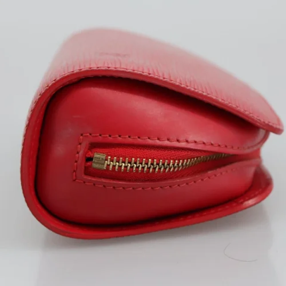 Louis Vuitton Vintage Pre-owned Leather pouches Red Dames