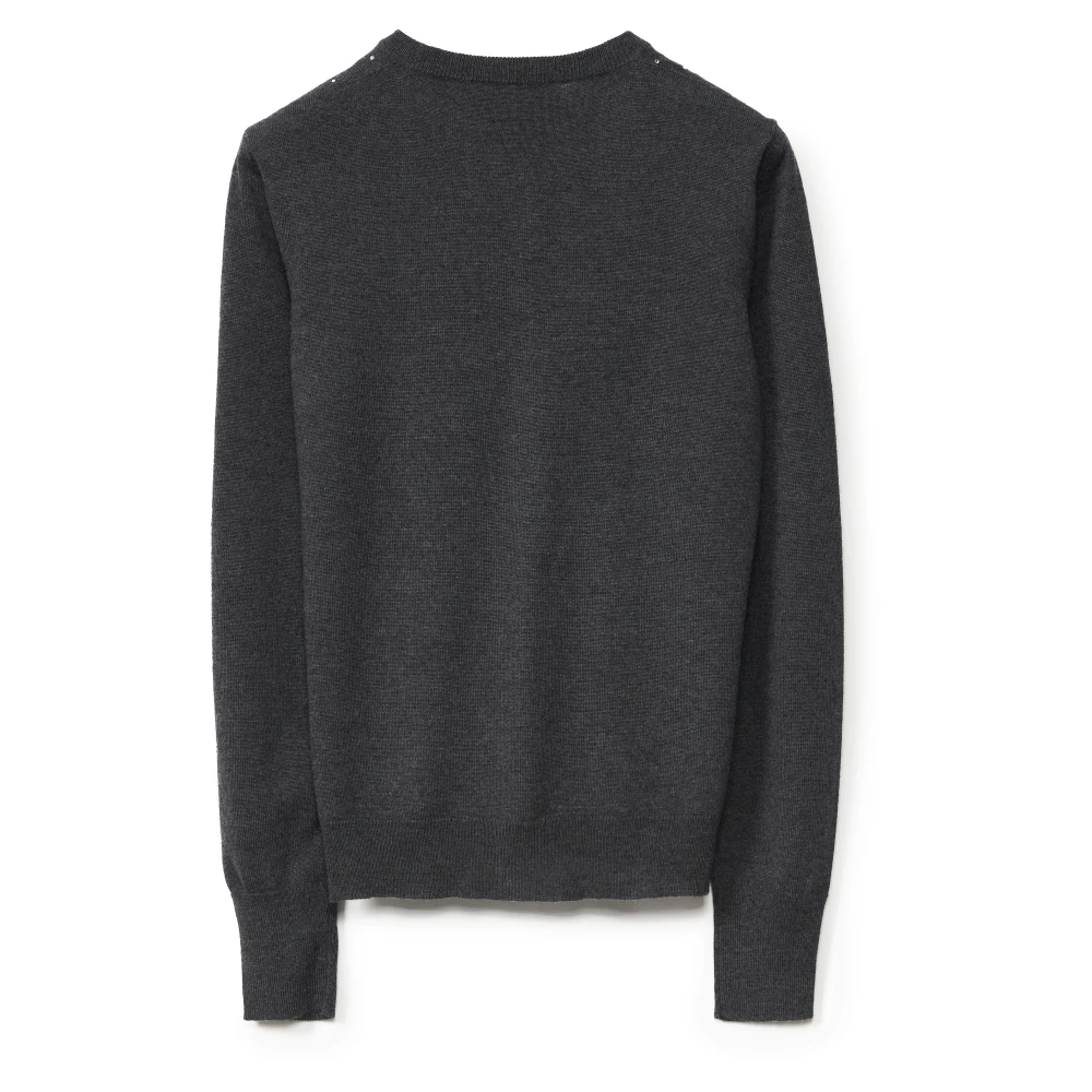 Fabiana Filippi Antraciet Sweater Collectie Gray Dames