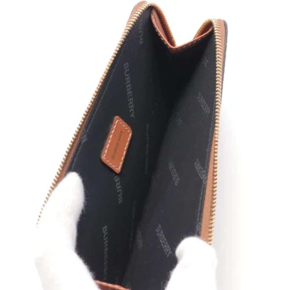 Burberry Vintage Pre-owned Canvas wallets Brown Dames