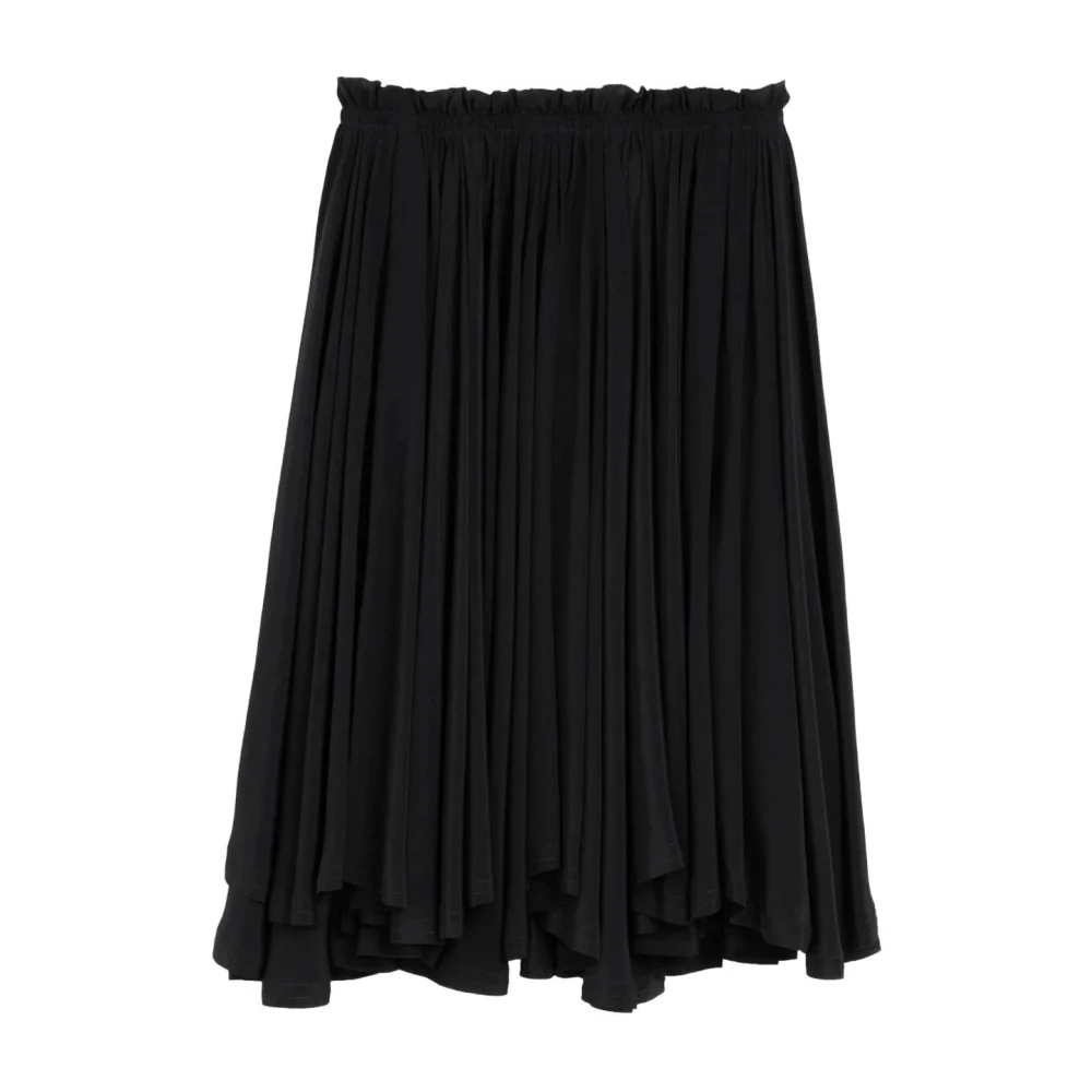 Ami Paris Women's Black Midi Skirts, 2XS, Midi Corolla Skirt