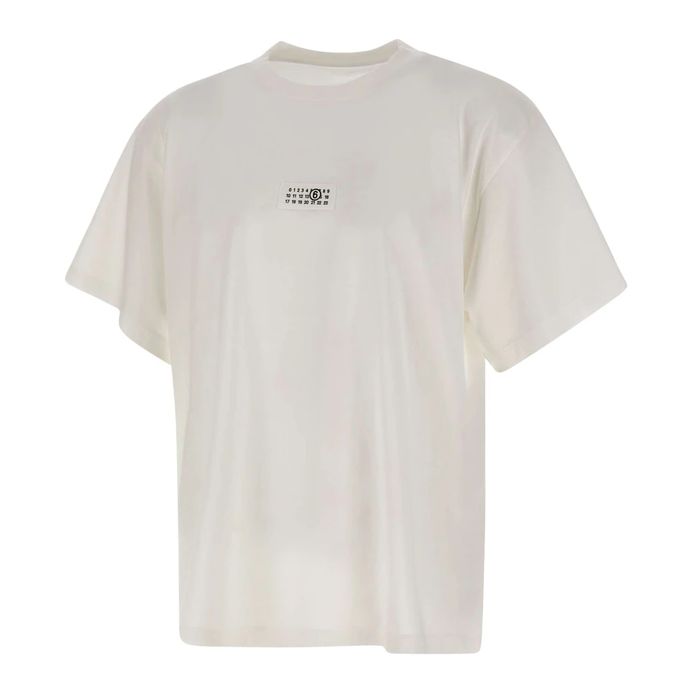 Mm6 Maison Margiela Hombre Blanco - Camiseta Numeric - Tops - L