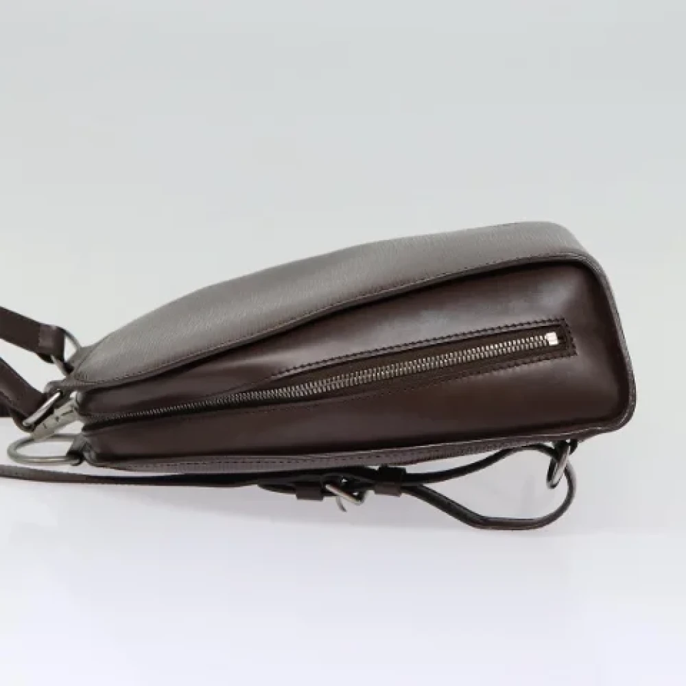 Louis Vuitton Vintage Pre-owned Leather backpacks Brown Dames