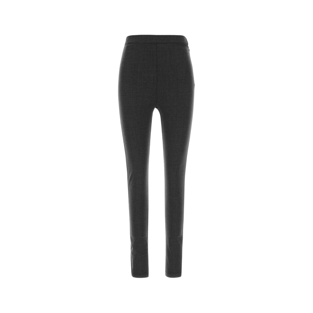 Jil Sander Women's Gray Stretch Virgin Wool Blend Pant