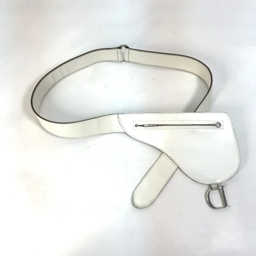 Dior Vintage Pre-owned Leather dior-bags White Dames