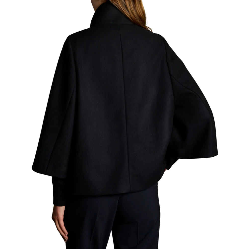 Fay Elegante Wollen Jas Black Dames