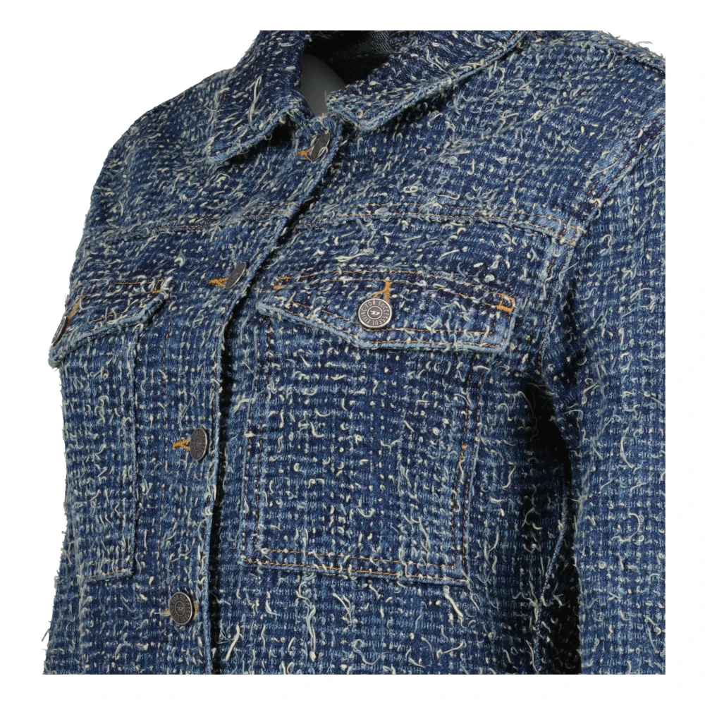 Diesel Denim jas Herfst-Winter 2024 Vrouwen Blue Dames