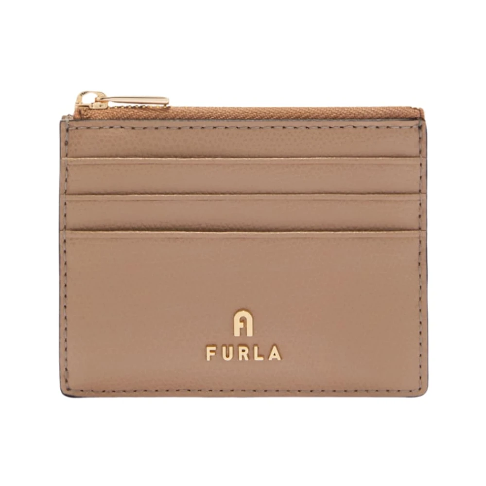Furla Women's Beige Wallets & Cardholders, One Size, Camelia Card Case