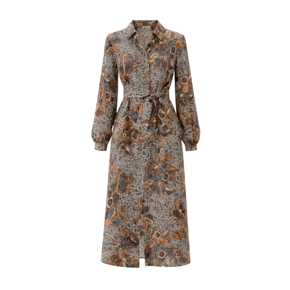 Weekend Max Mara Vrouw Multicolor Kleedjes Dames, Veelkleurig, Xl, Lange Overhemdjurk