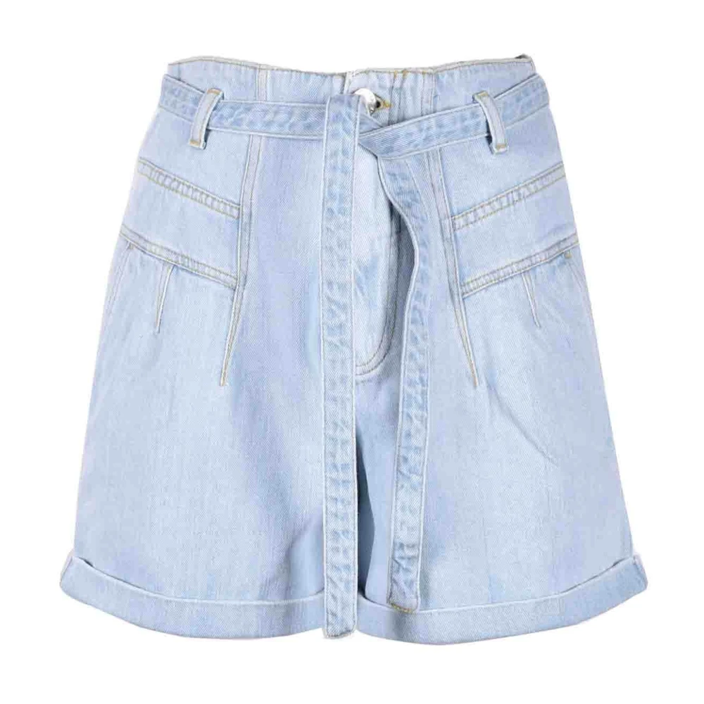 Pinko Katoenen Casual Shorts Blue Dames