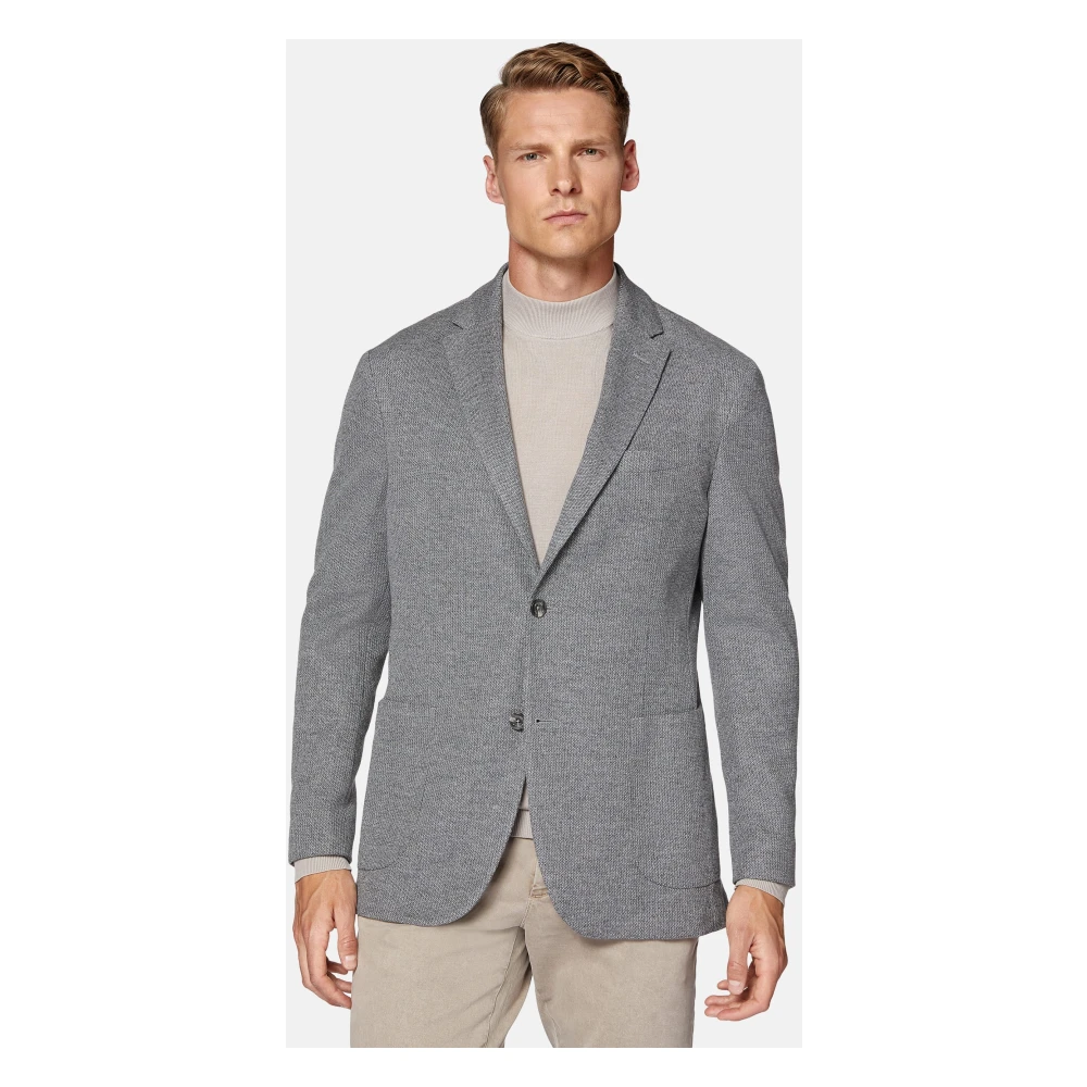 Boggi Milano B Jersey Jas Gray Heren