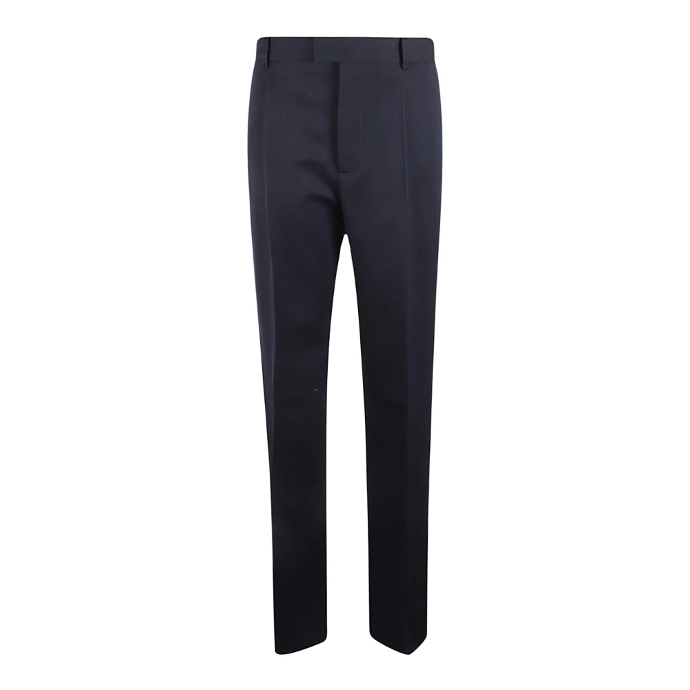 Bottega Veneta Women's Blue Straight Trousers, Xs, Tailored Straight Leg Trousers