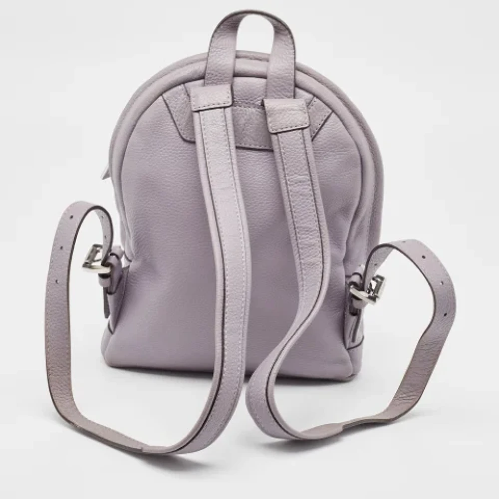 Michael Kors Pre-owned Leather backpacks Purple Dames