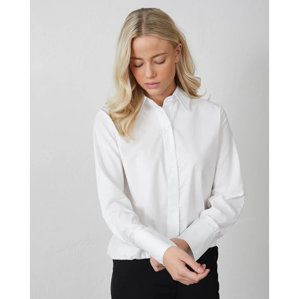 Sisters Point Blouse met lange mouwen en Gufo-Sh White Dames
