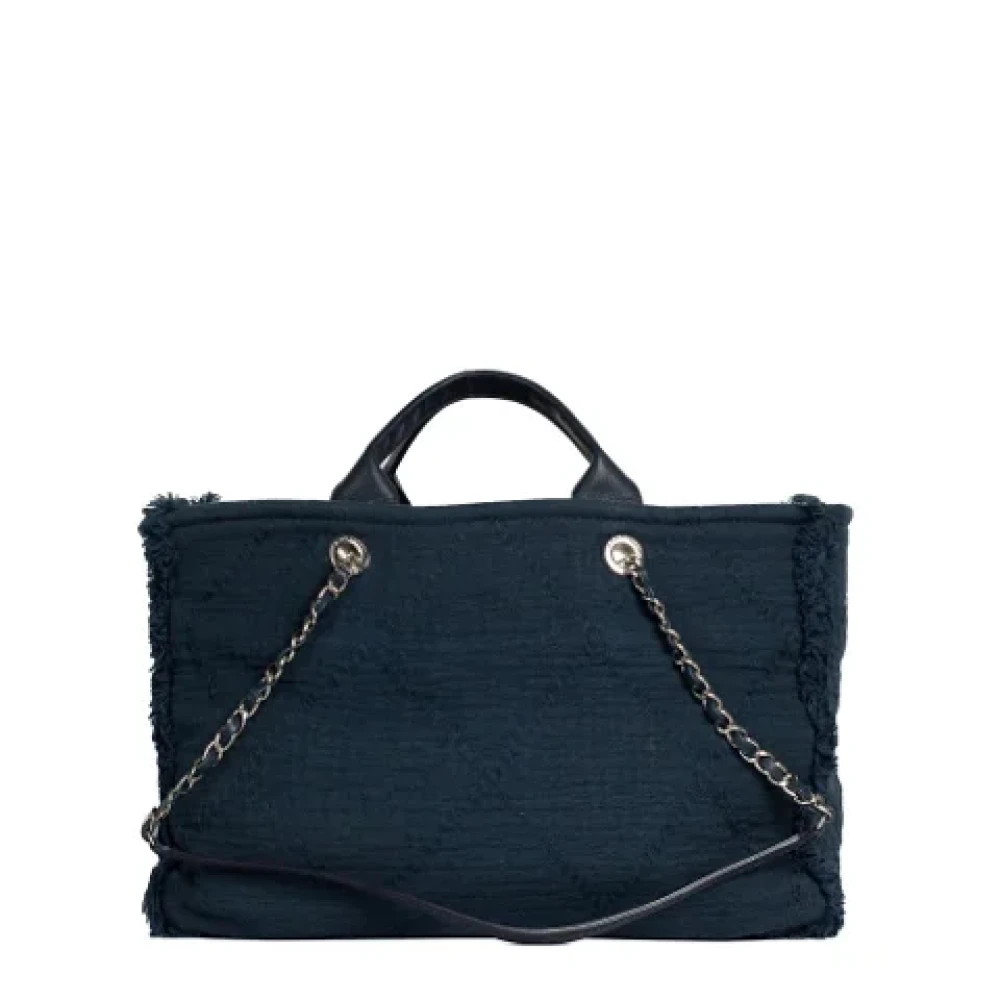 Chanel Vintage Pre-owned Fabric chanel-bags Blue Dames