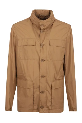 Brun Jacka för Män Casual Stil