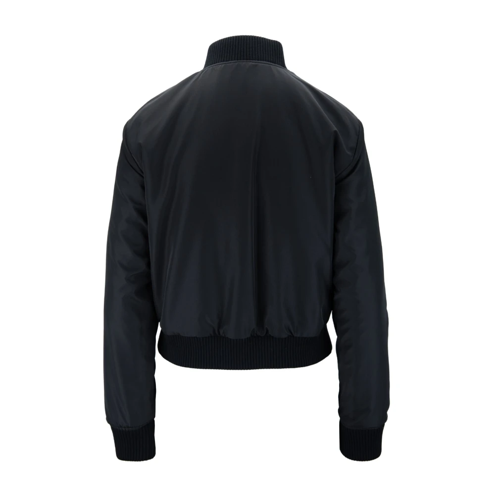 Versace Omkeerbare Jas met Ritssluiting en Hoge Kraag Multicolor Dames