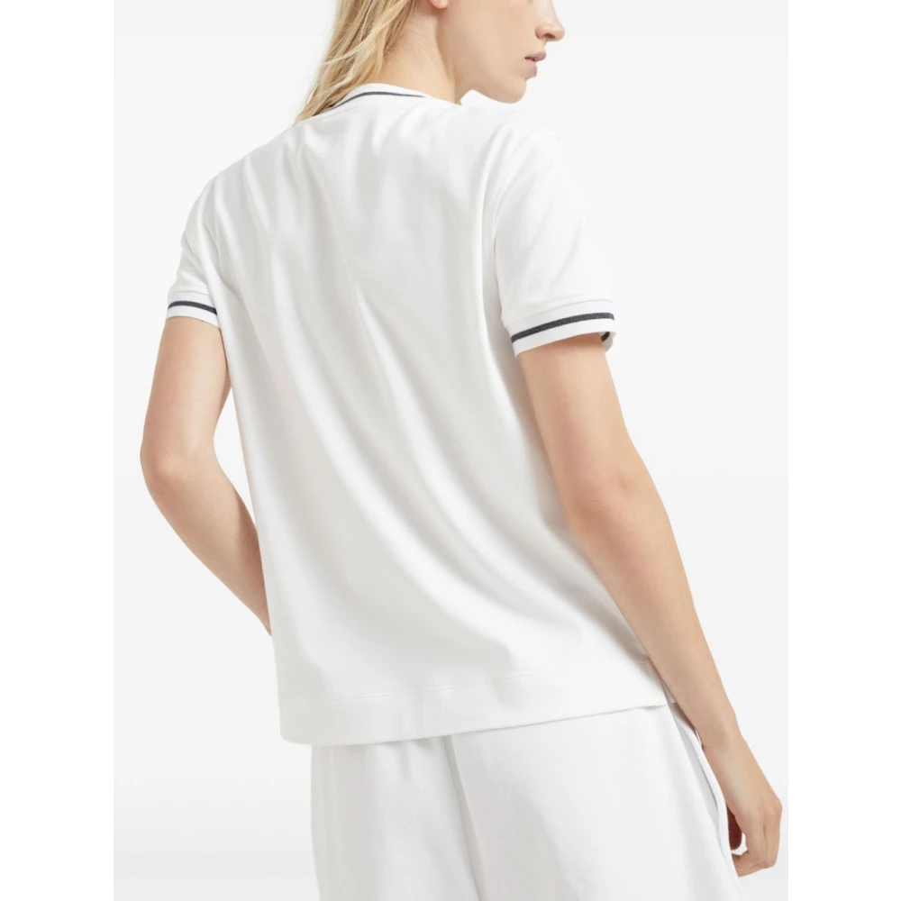 BRUNELLO CUCINELLI Witte T-shirts en Polos White Dames