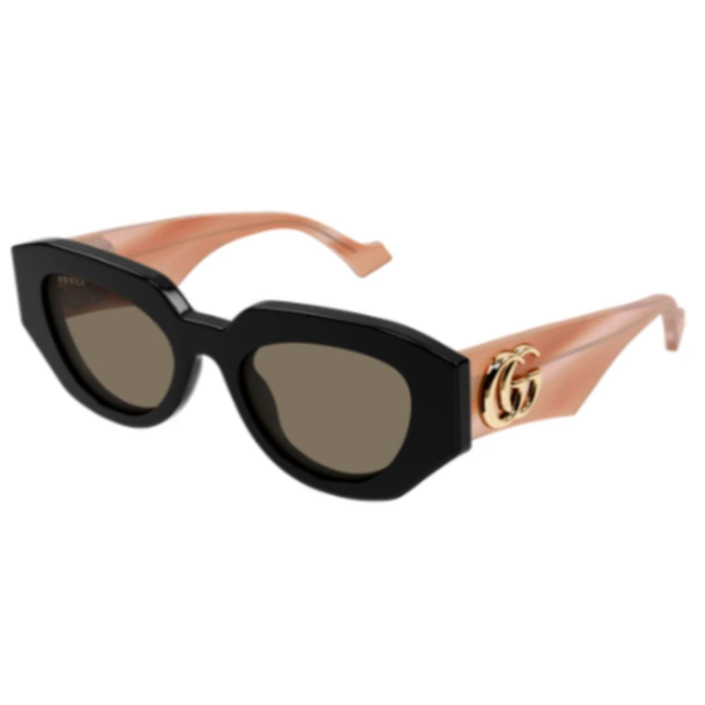 Gucci Unisex Black Sunglasses, 51 Mm, Geometric Sunglasses