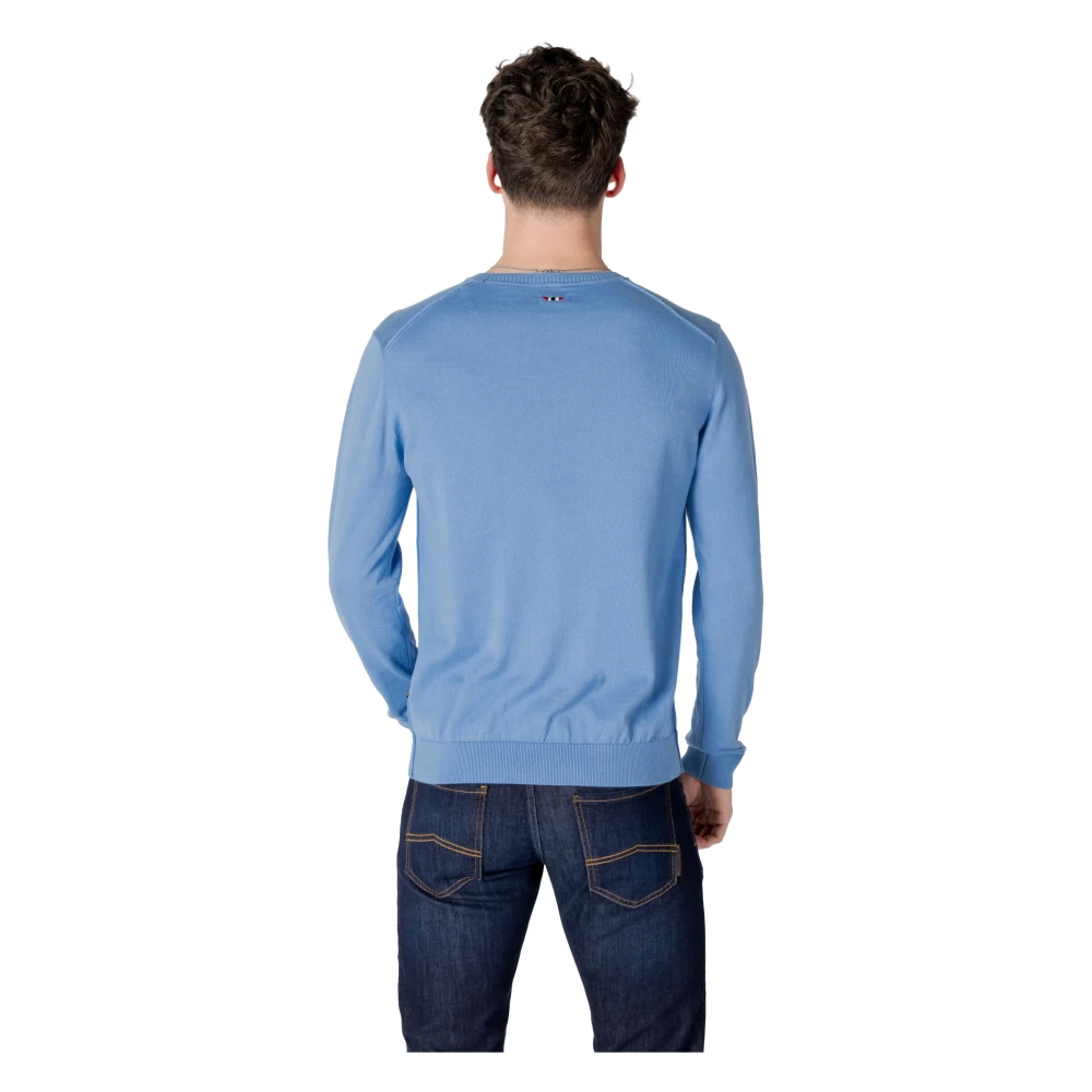 Napapijri Heren Katoenen Jersey Lente Zomer Collectie Blue Heren