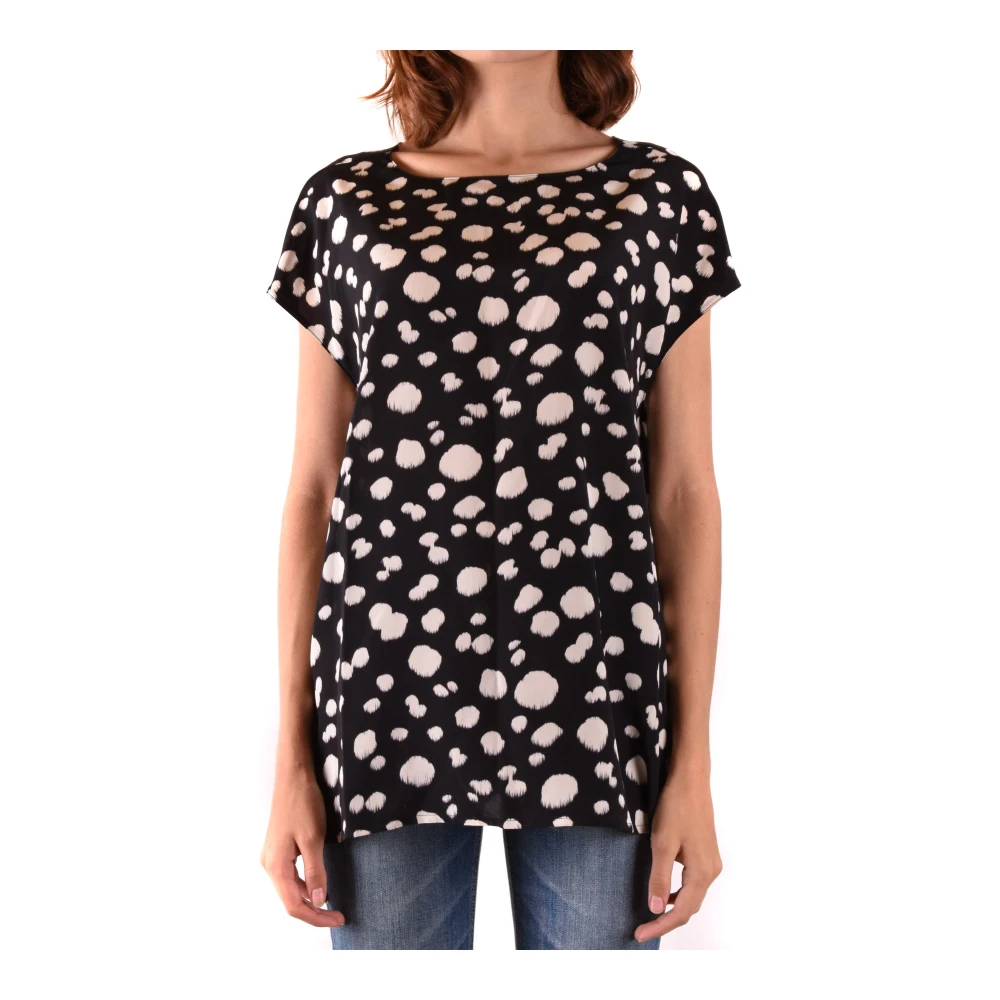 Aspesi Oversized Polka Dot Blouse Black Dames