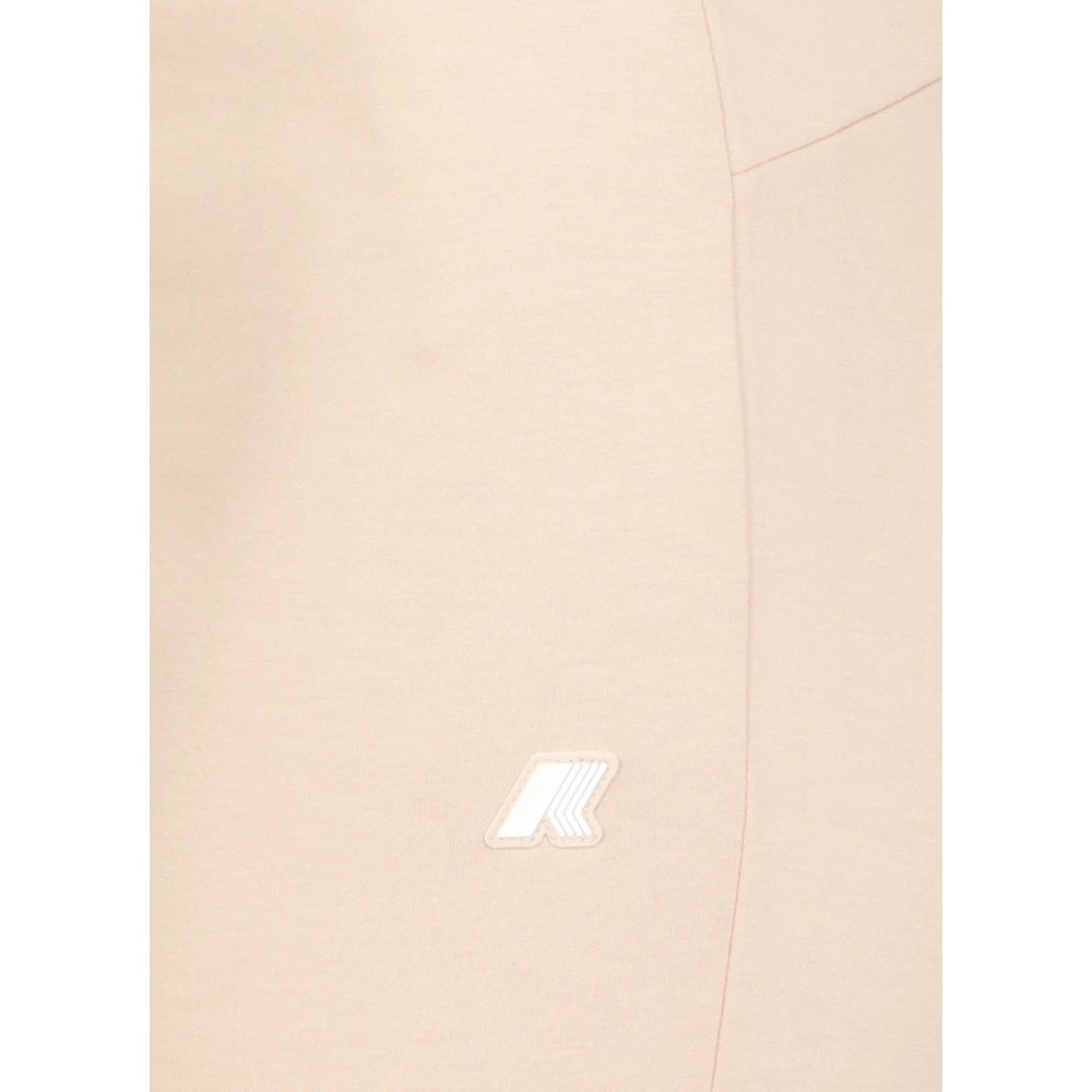 K-way Roze Elastische Taille Broek Beige Dames