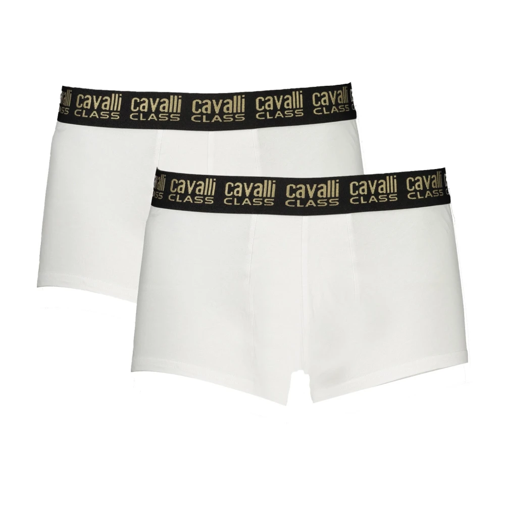 Cavalli Class White Cotton Men's Boxer Briefs - S - Image 2