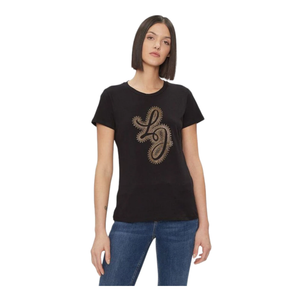 Liu Jo Korte Mouw T-shirt Black Dames