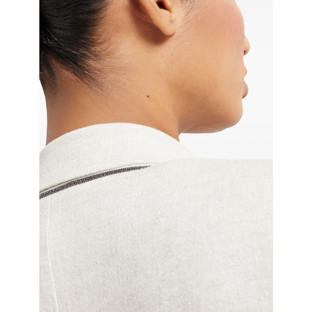 BRUNELLO CUCINELLI Beige Jas voor Stijlvolle Outfits Beige Dames