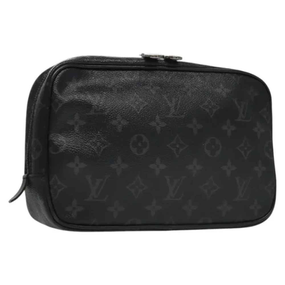 Louis Vuitton Vintage Pre-owned Canvas clutches Black Dames