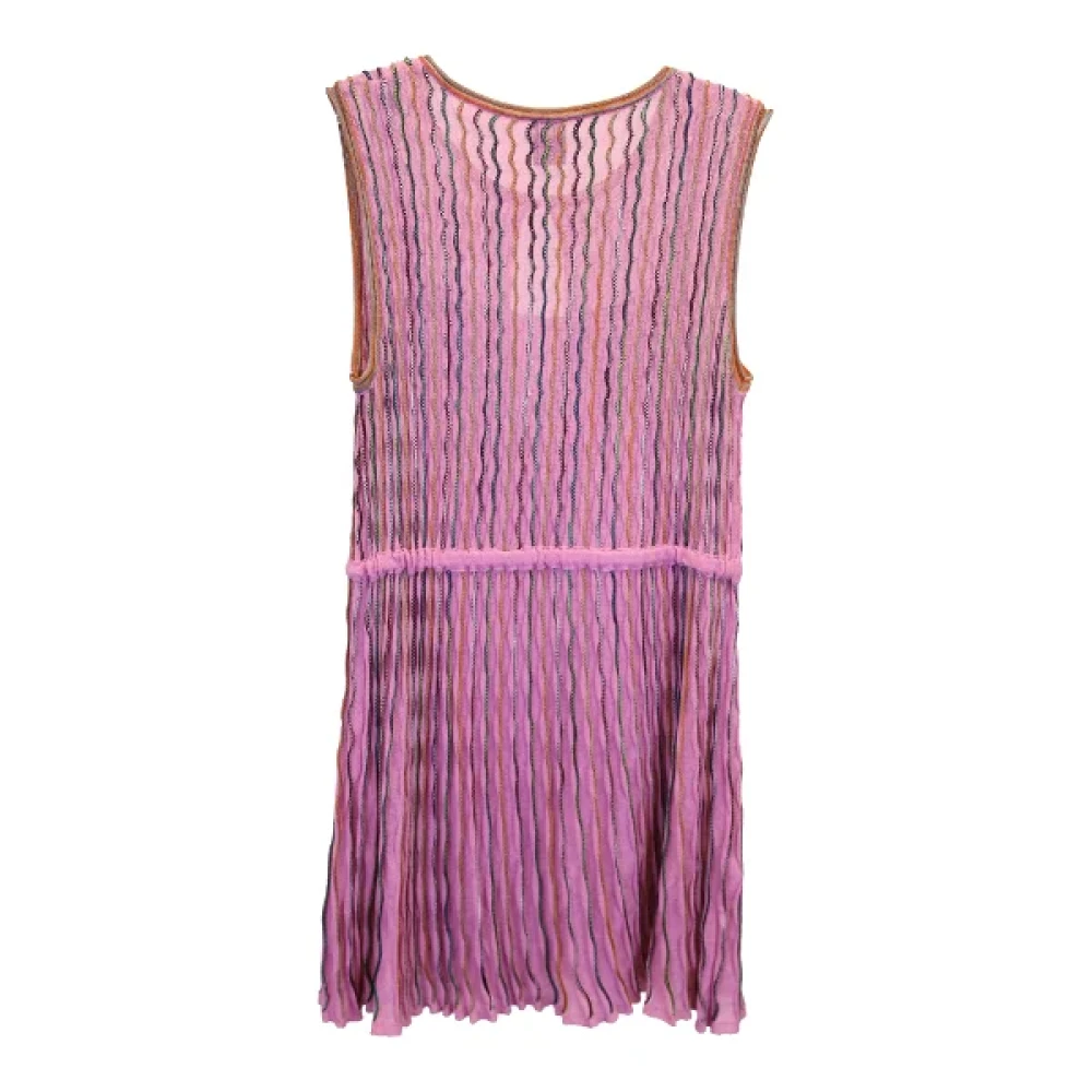 Missoni Pre-owned Polyester dresses Pink Dames
