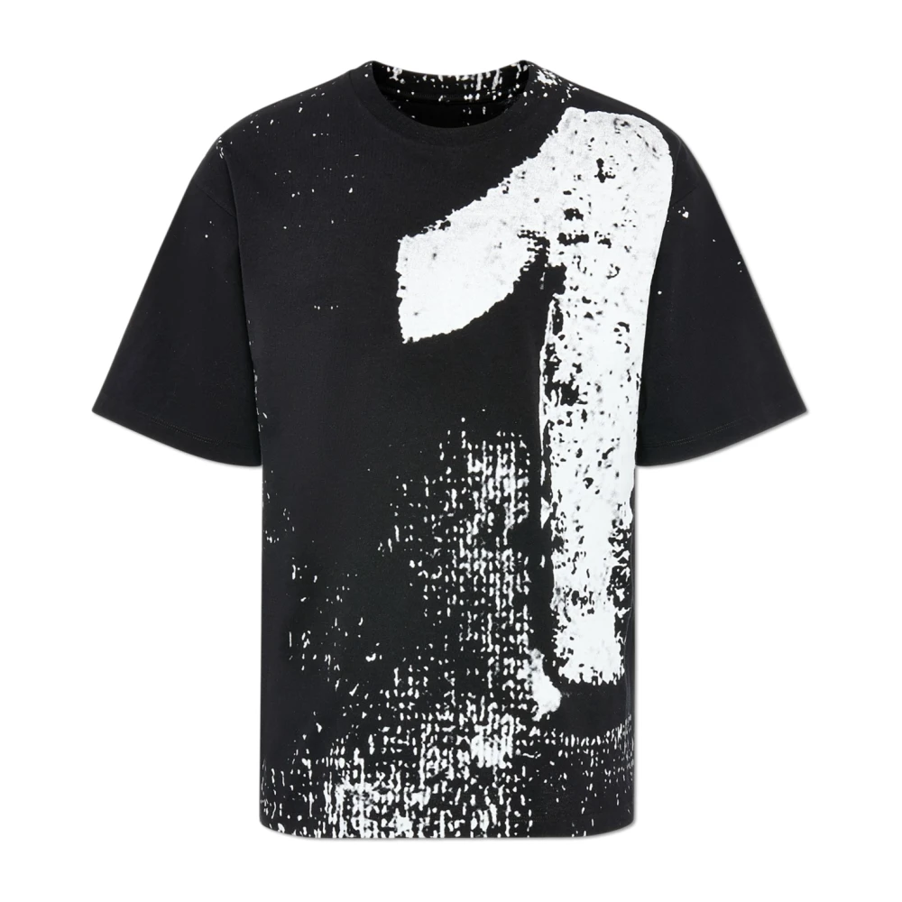 Maison Margiela T-Shirts, Male, M, Numbers Graphic T-Shirt Black