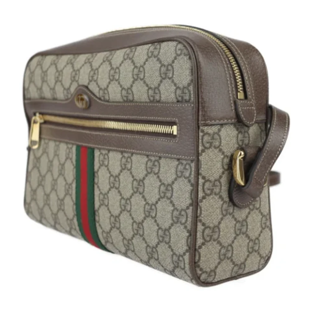 Gucci Vintage Pre-owned Leather shoulder-bags Beige Dames