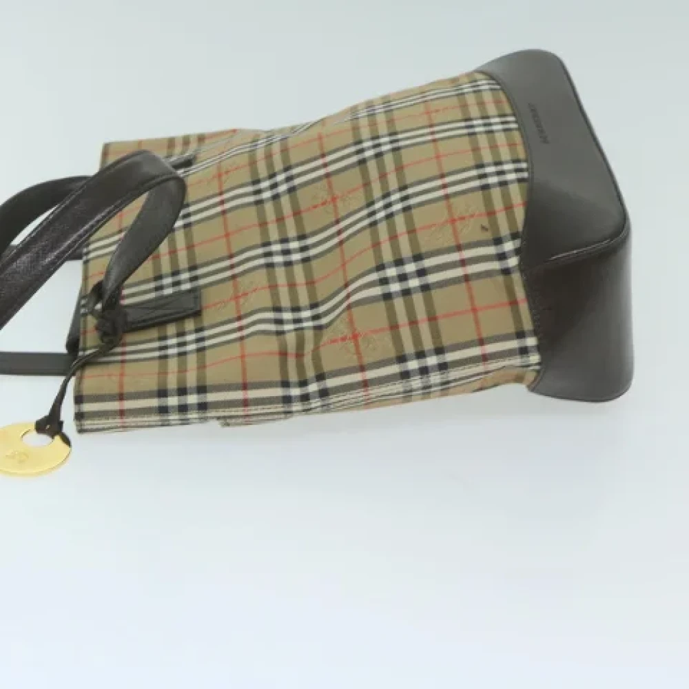 Burberry Vintage Pre-owned Fabric handbags Beige Dames