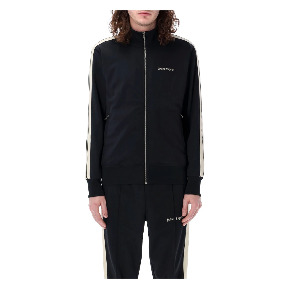 Palm Angels Klassieke Logo Track Jacket Zwart Wit Black Heren