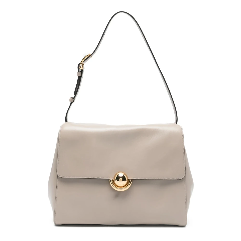 Furla Women's Beige Domus M - Shoulder Bags - One Size - Bags