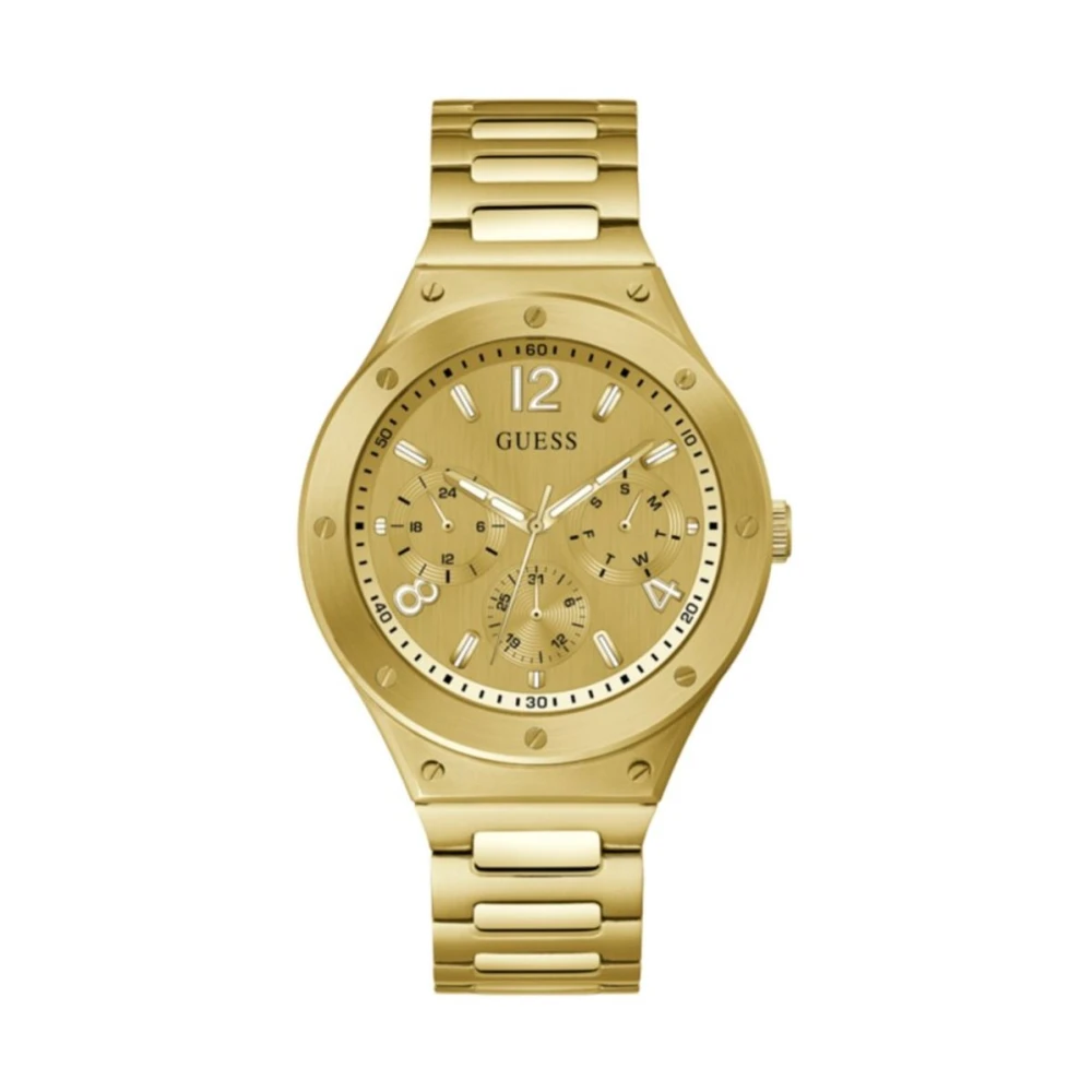 Guess Yellow Watches, Male, One Size, Multifunction Watch