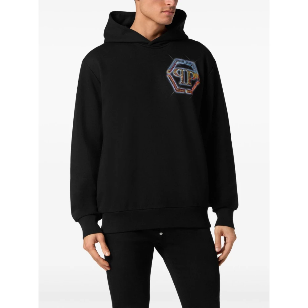 Philipp Plein Zwarte Sweatshirt voor Mannen Black Heren